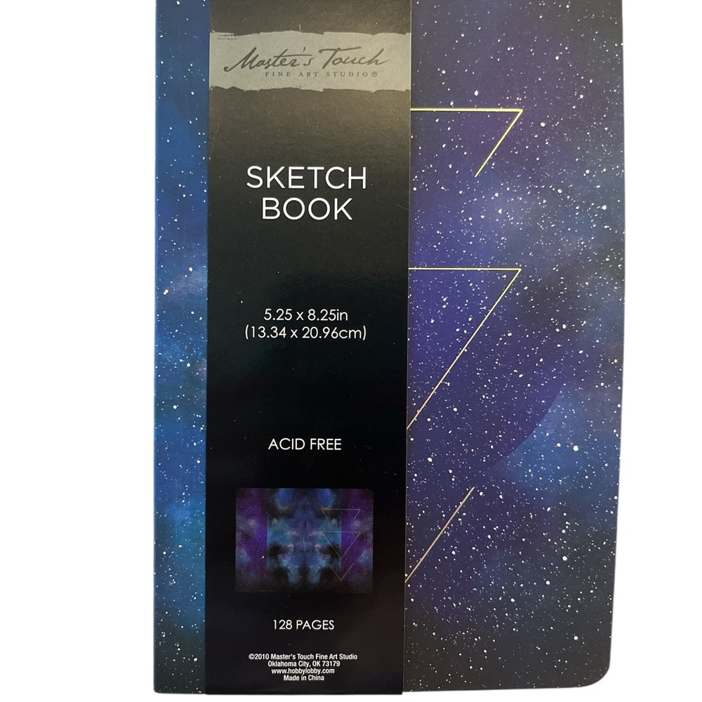Master's Touch Sketch Book With Starry Design
